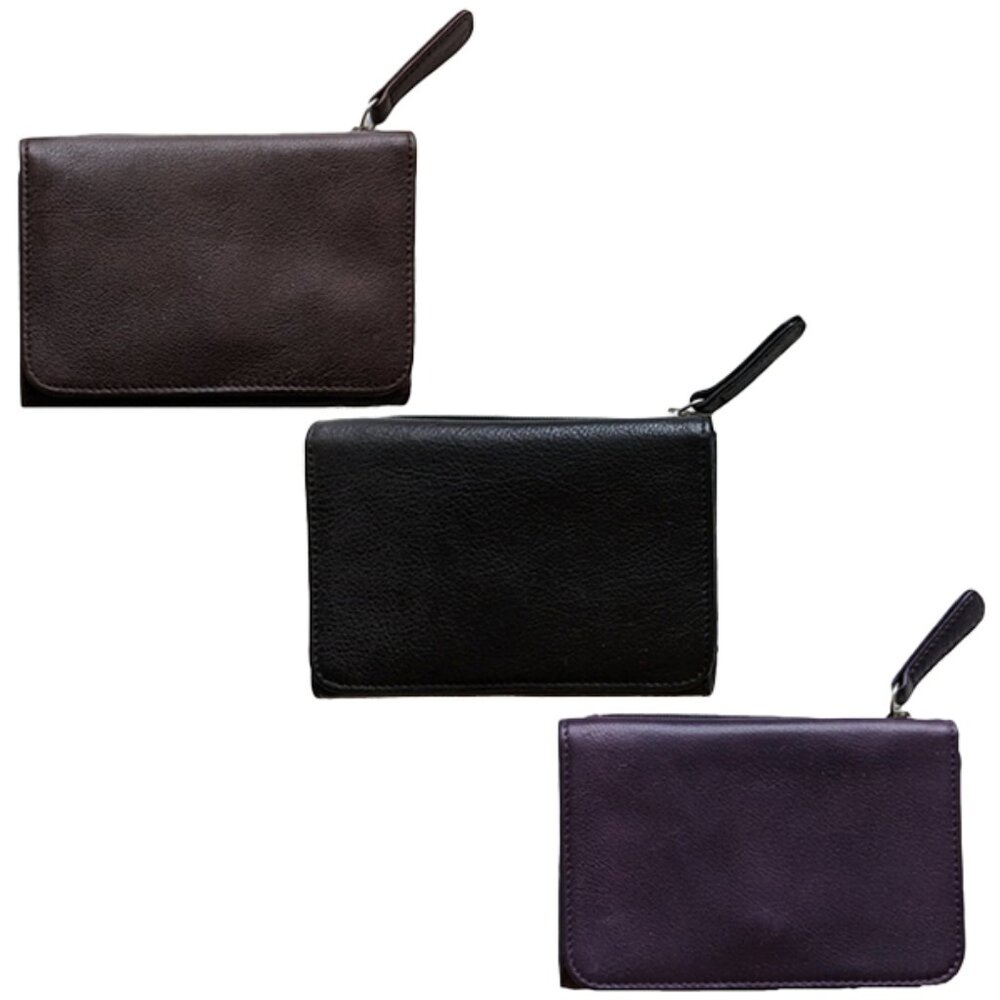 Osgoode Marley Leather Women's 5" Snap RFID Wallet New